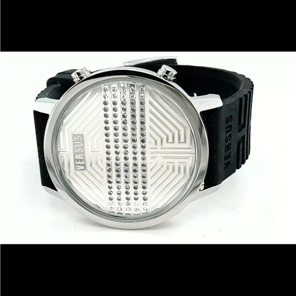 Versus by Versace Women's 3C71100000 Hollywood Digital Crystal Rubber Watch #78